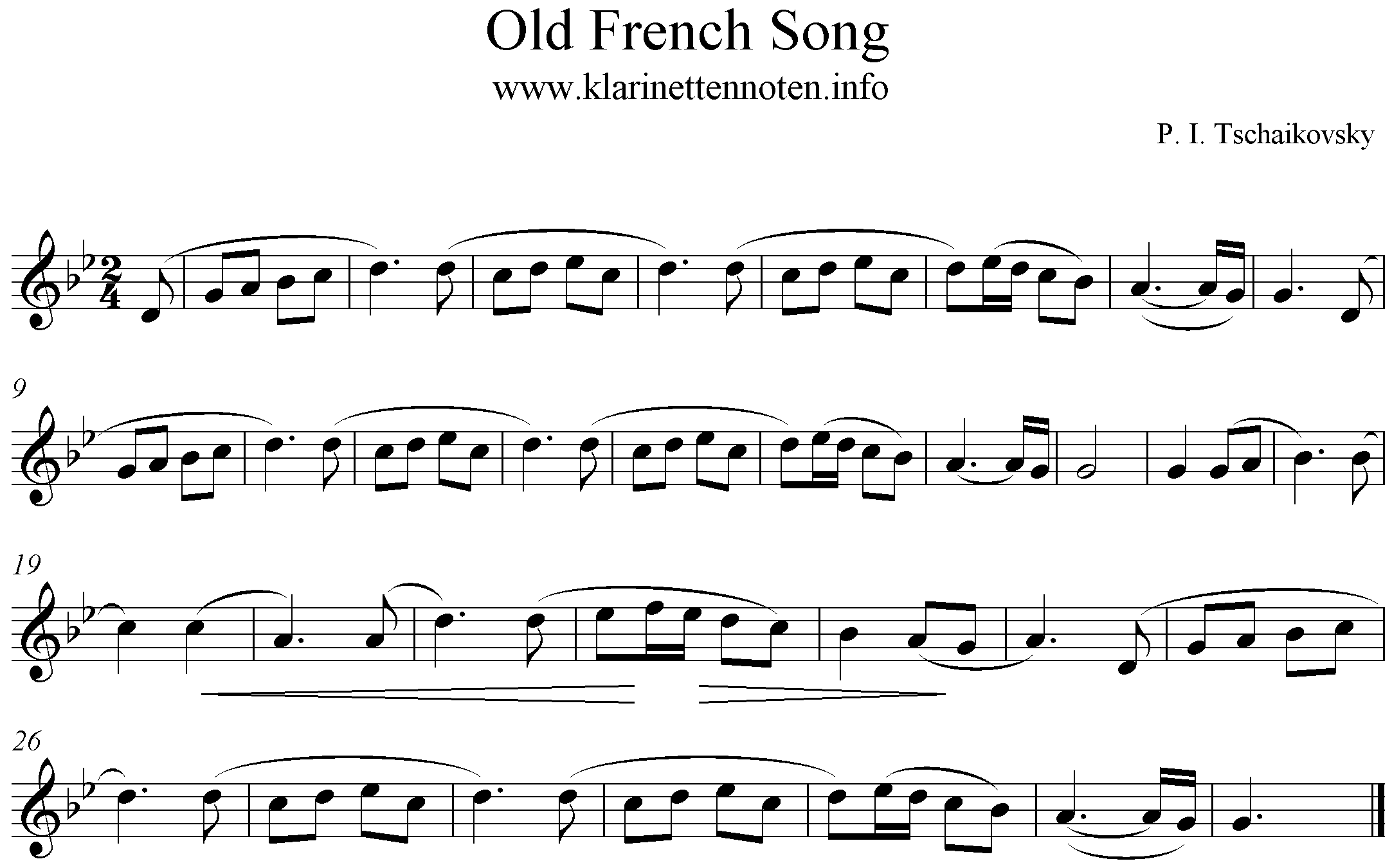 Old french Song, Albim for the Youth